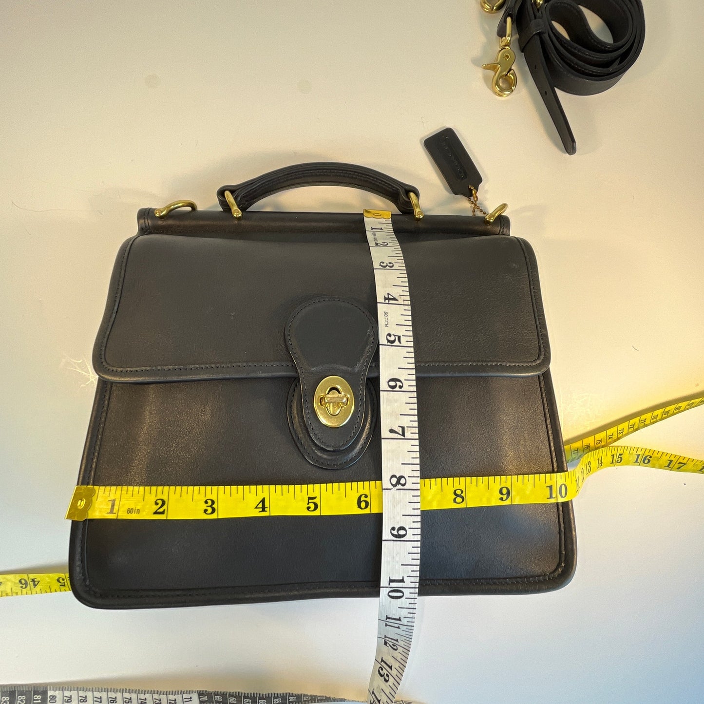 Vintage Coach Willis Bag 9927 Navy Blue 2005