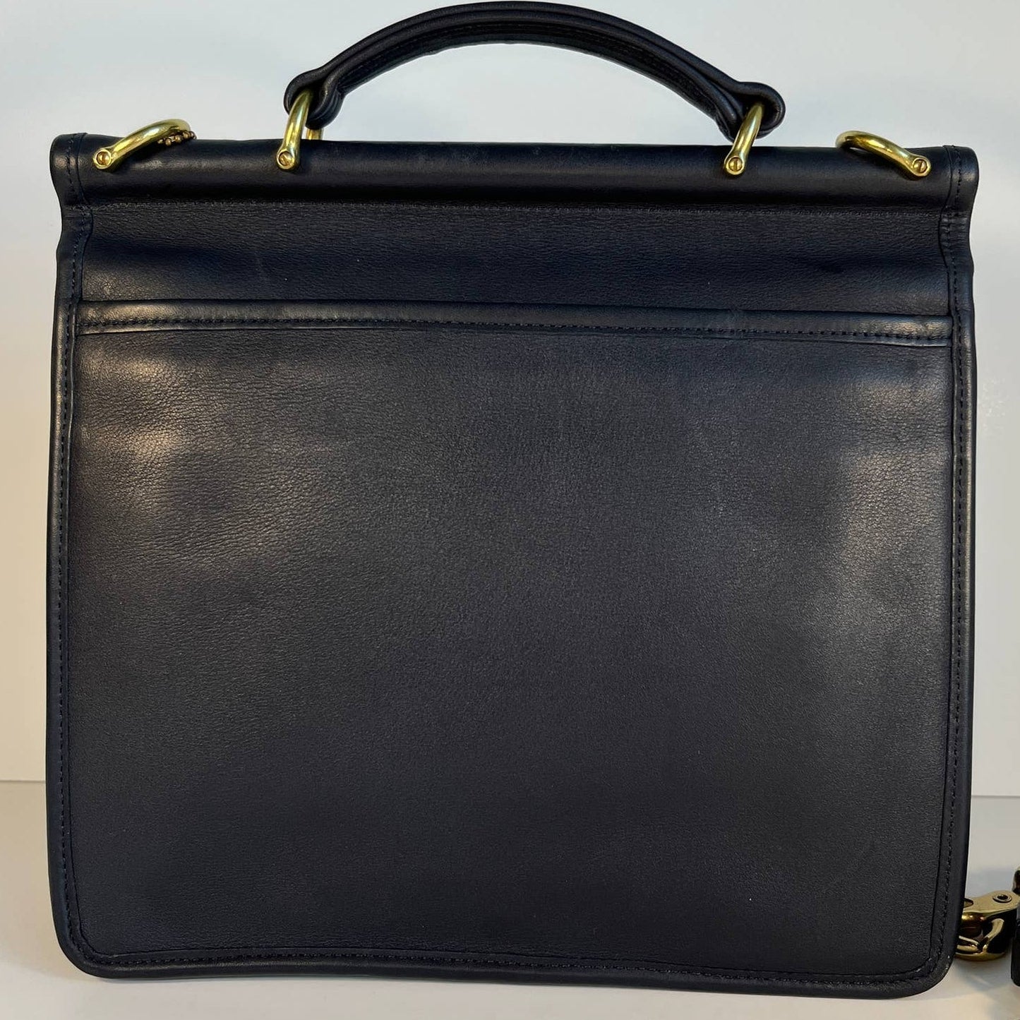 Vintage Coach Willis Bag 9927 Navy Blue 2005