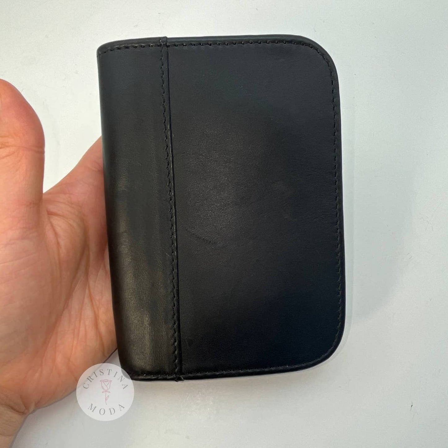 Vintage Coach Zip Around Compact Clutch 6901 Black