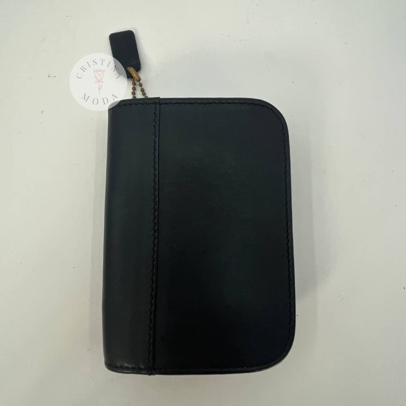 Vintage Coach Zip Around Compact Clutch 6901 Black