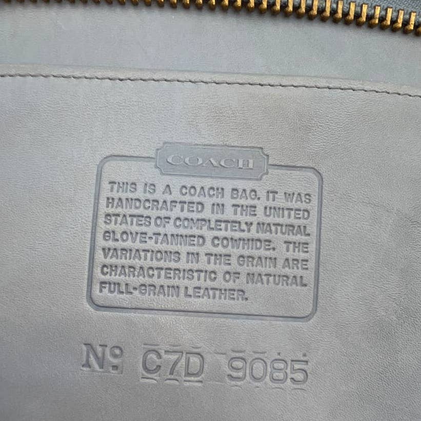 Vintage Coach XL Duffle Sac 9085 Periwinkle USA 1997