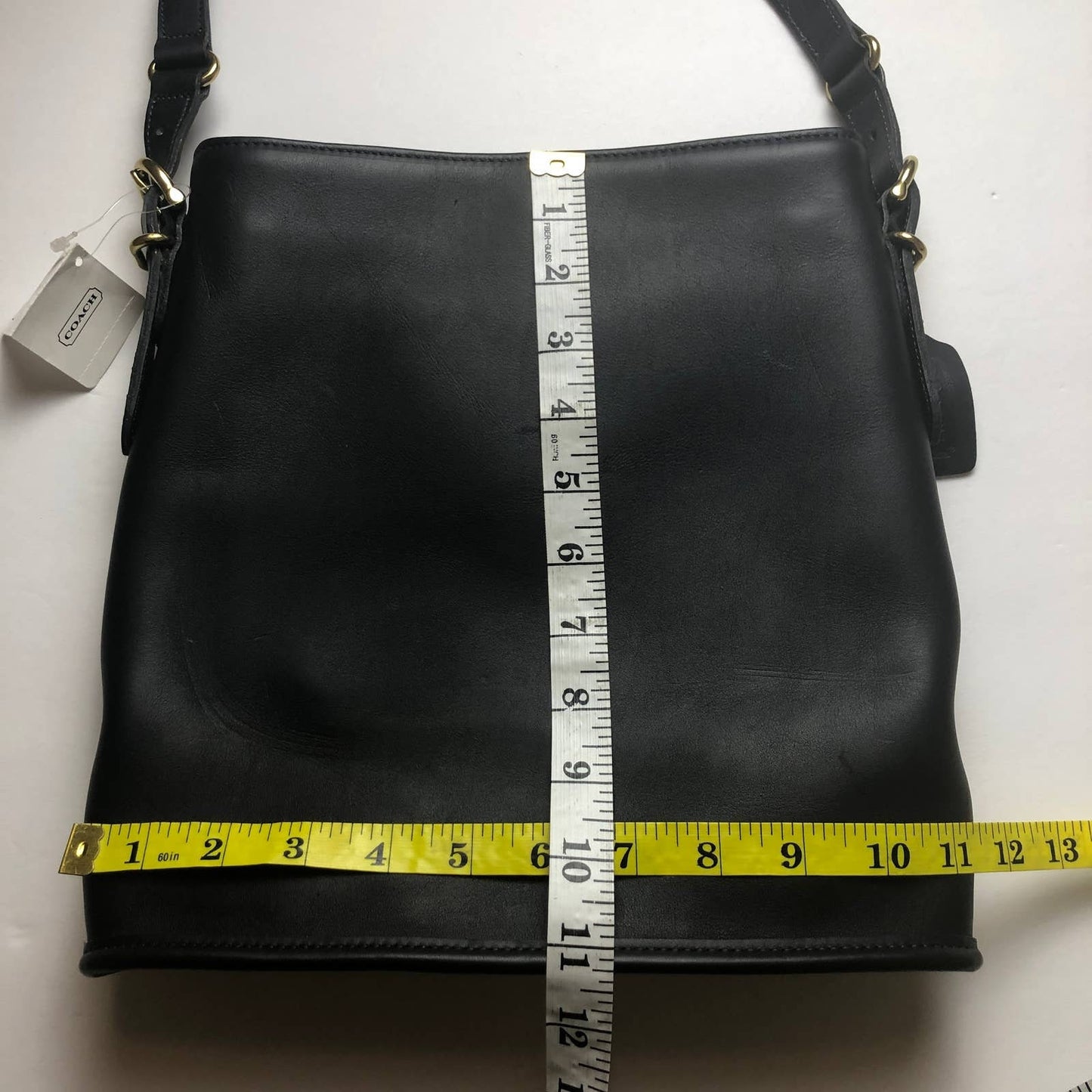 NEW Vintage Coach Equestrian Slim Bucket Bag 9806 Navy 1998 USA