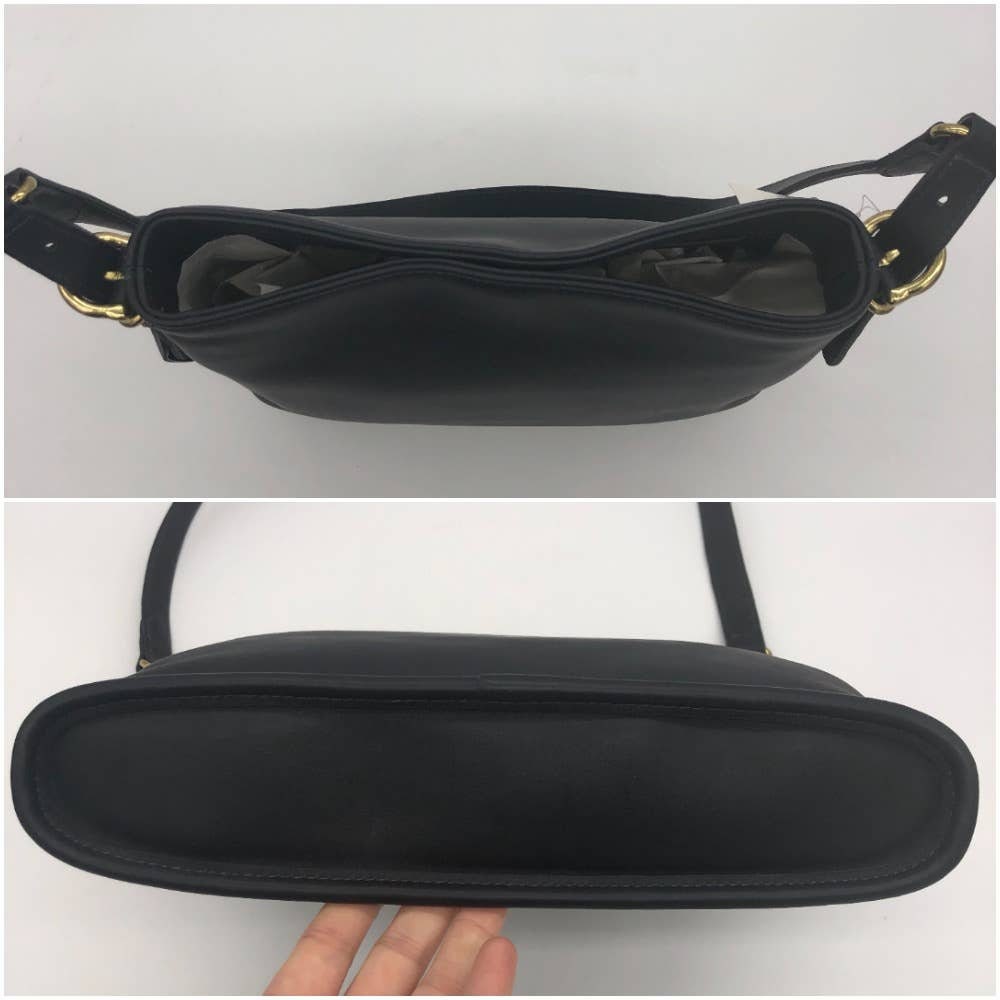 NEW Vintage Coach Equestrian Slim Bucket Bag 9806 Navy 1998 USA