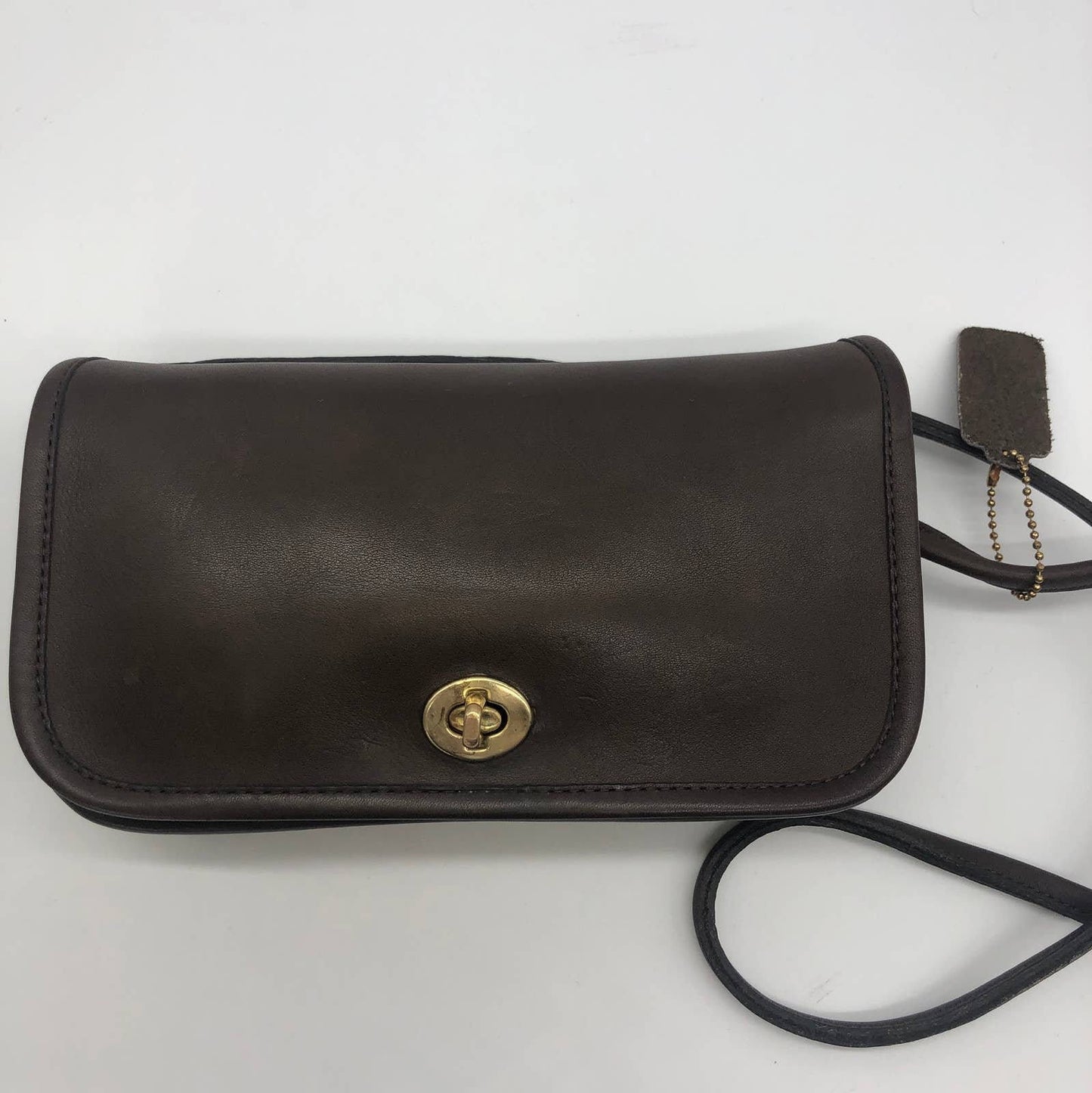 Vintage Coach NYC Dinky Bag 9375 Brown 1980s