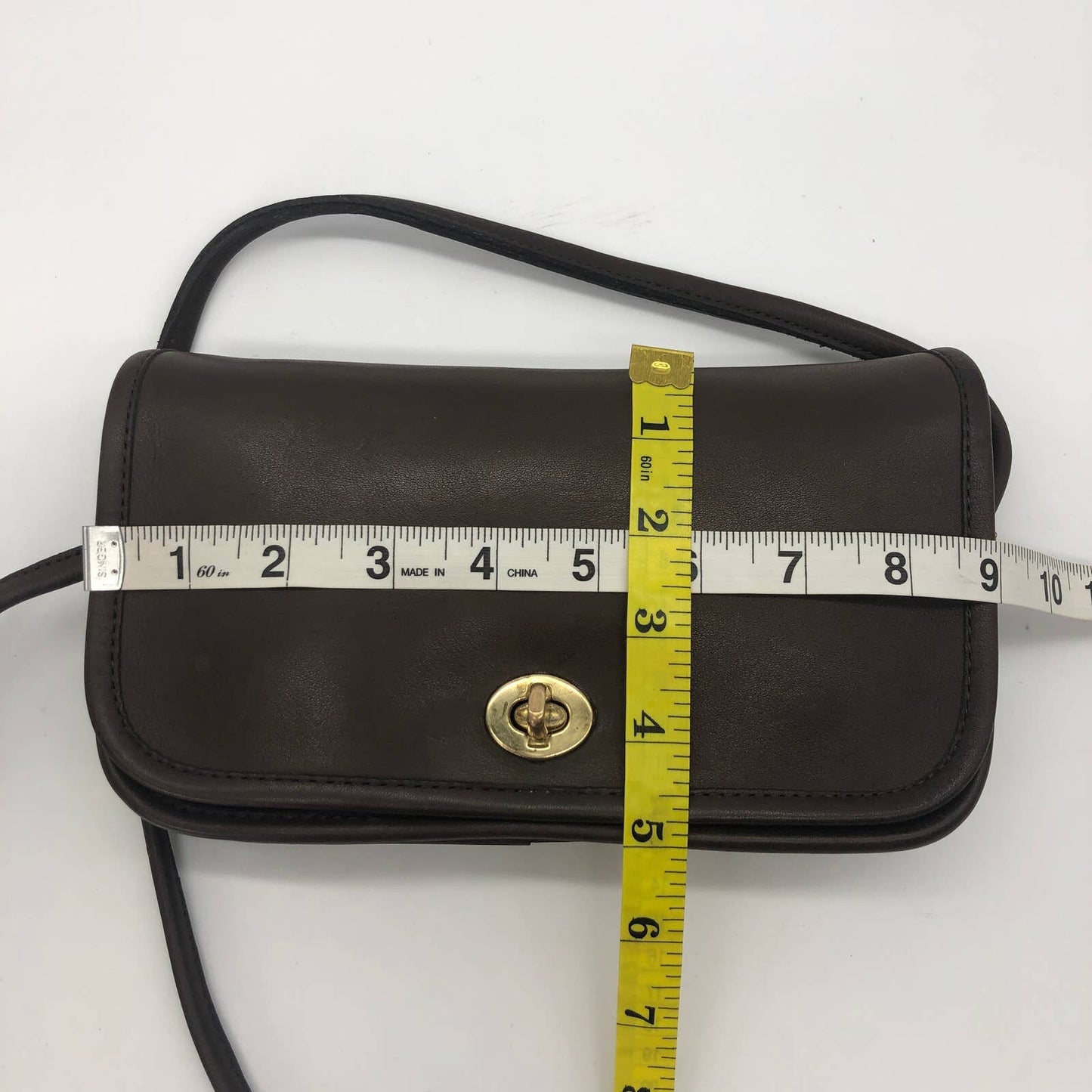 Vintage Coach NYC Dinky Bag 9375 Brown 1980s