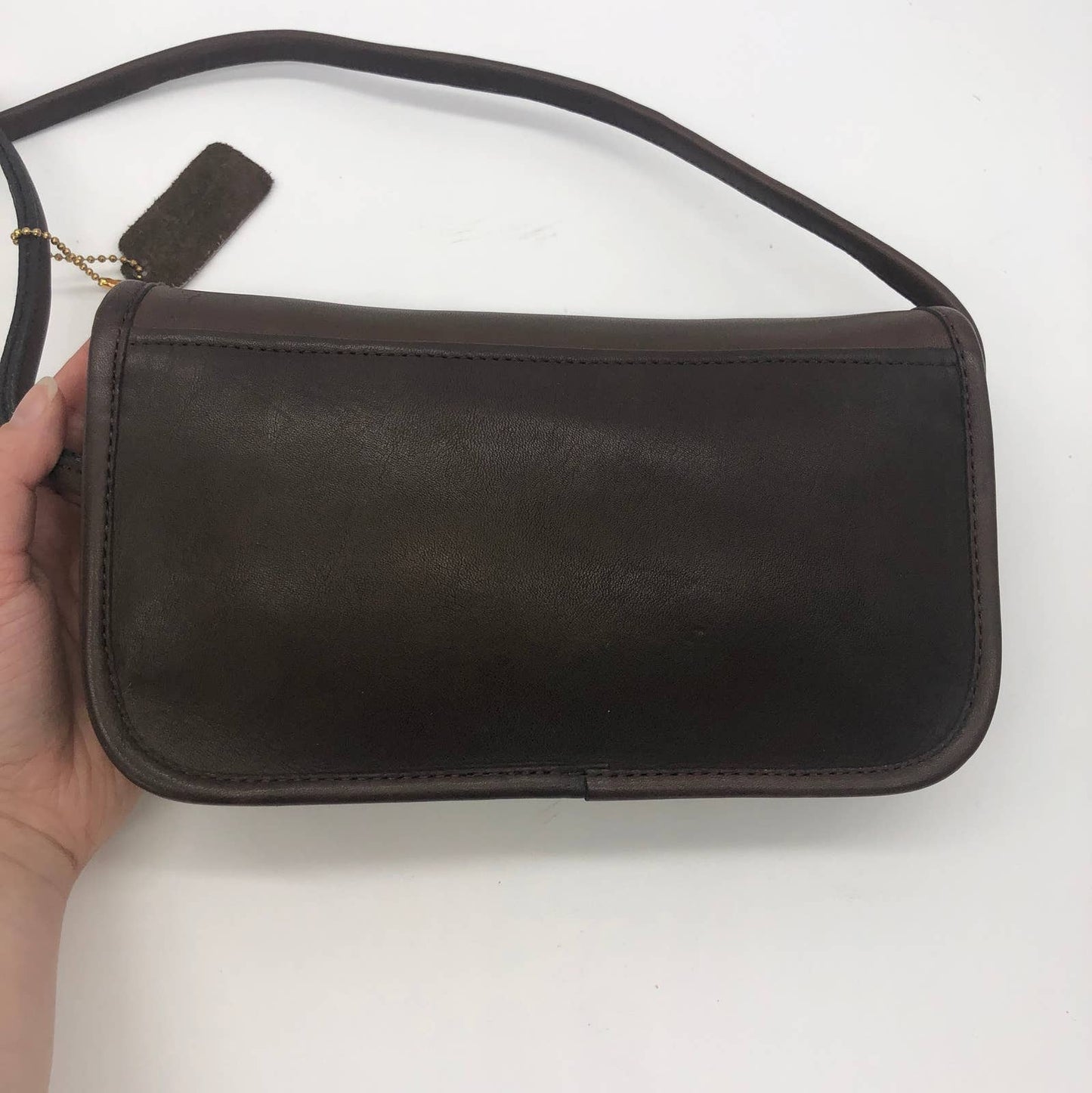 Vintage Coach NYC Dinky Bag 9375 Brown 1980s
