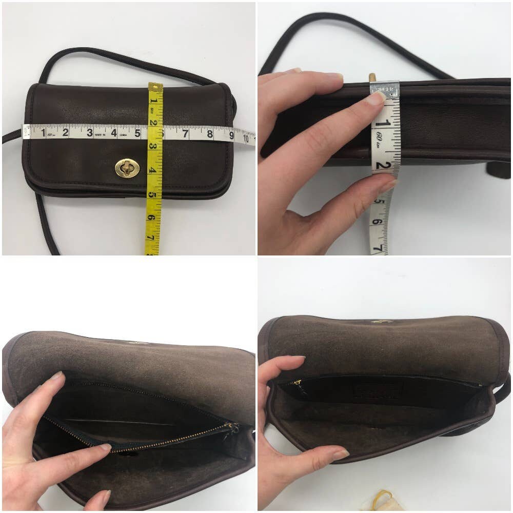 Vintage Coach NYC Dinky Bag 9375 Brown 1980s