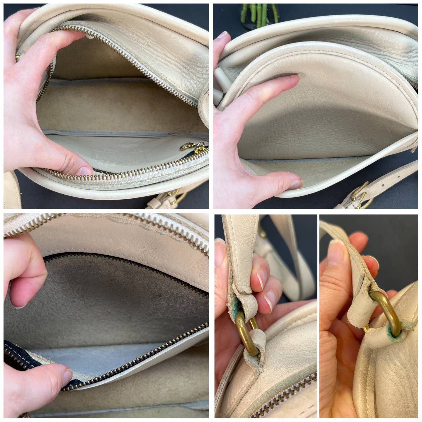 Vintage Coach Chester Bag 9901 Bone USA 1994