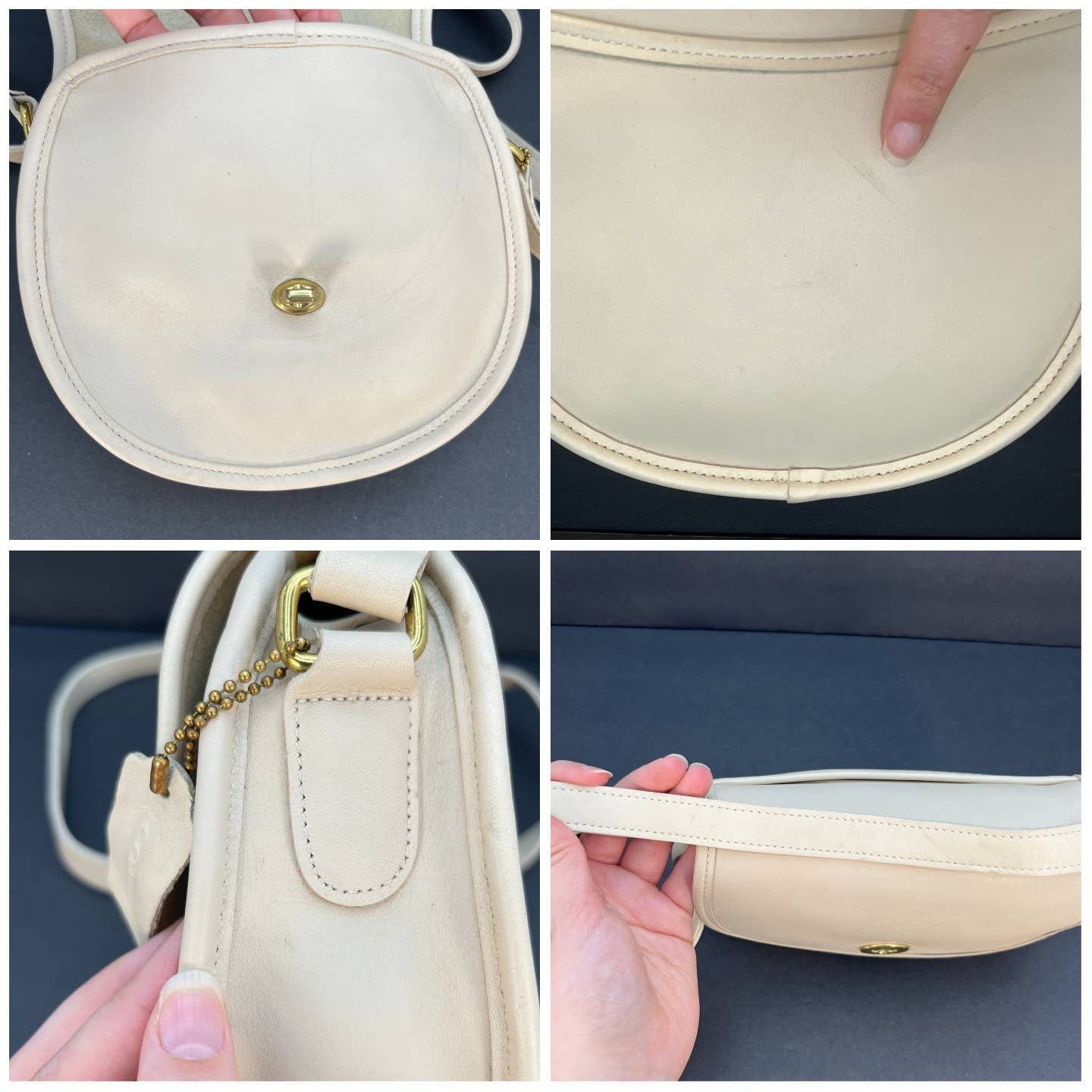 Vintage Coach Watson Bag 9981 Bone USA 1996