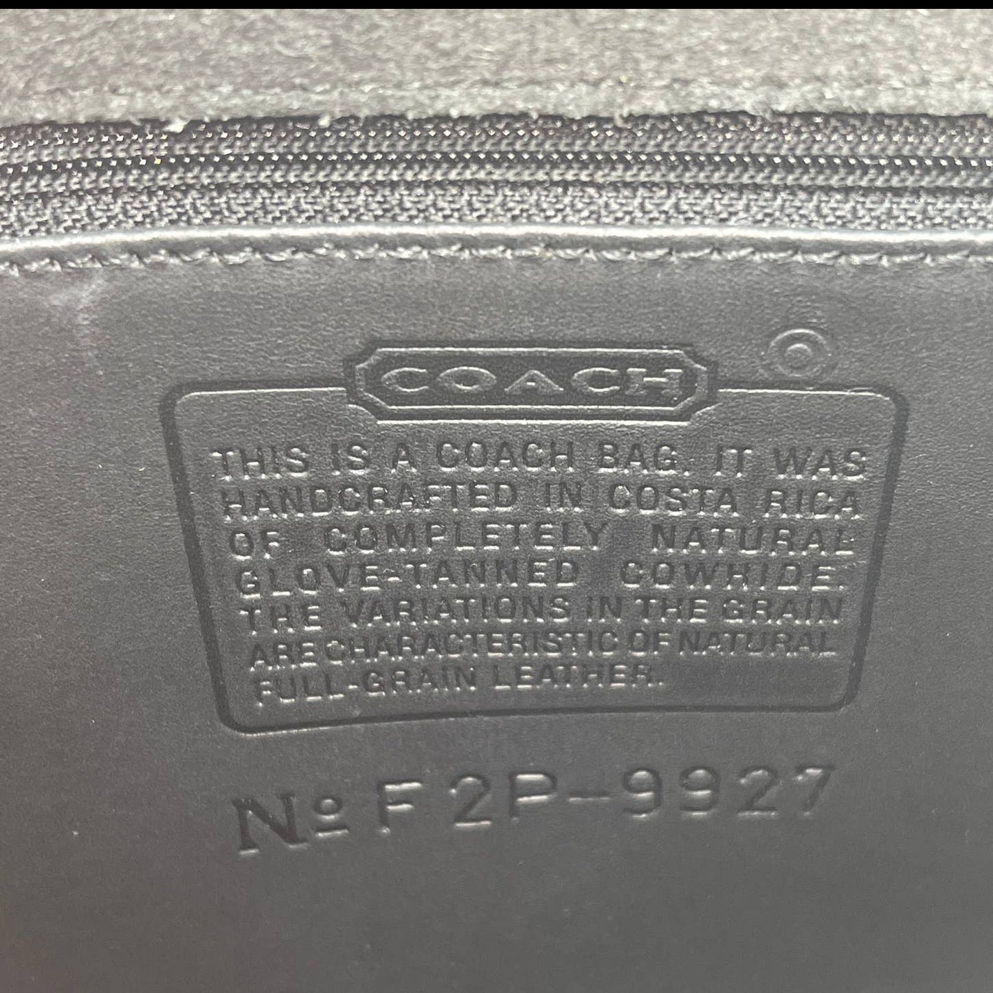 LIKE NEW Vintage Coach Willis Bag 9927 Black 2002 Costa Rica