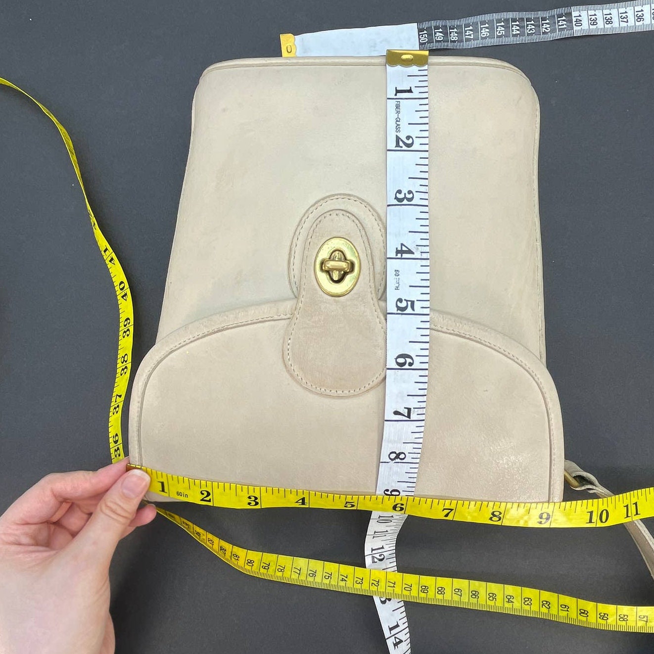 Vintage Coach Bradley Bucket Bag 9936 Bone USA 1995
