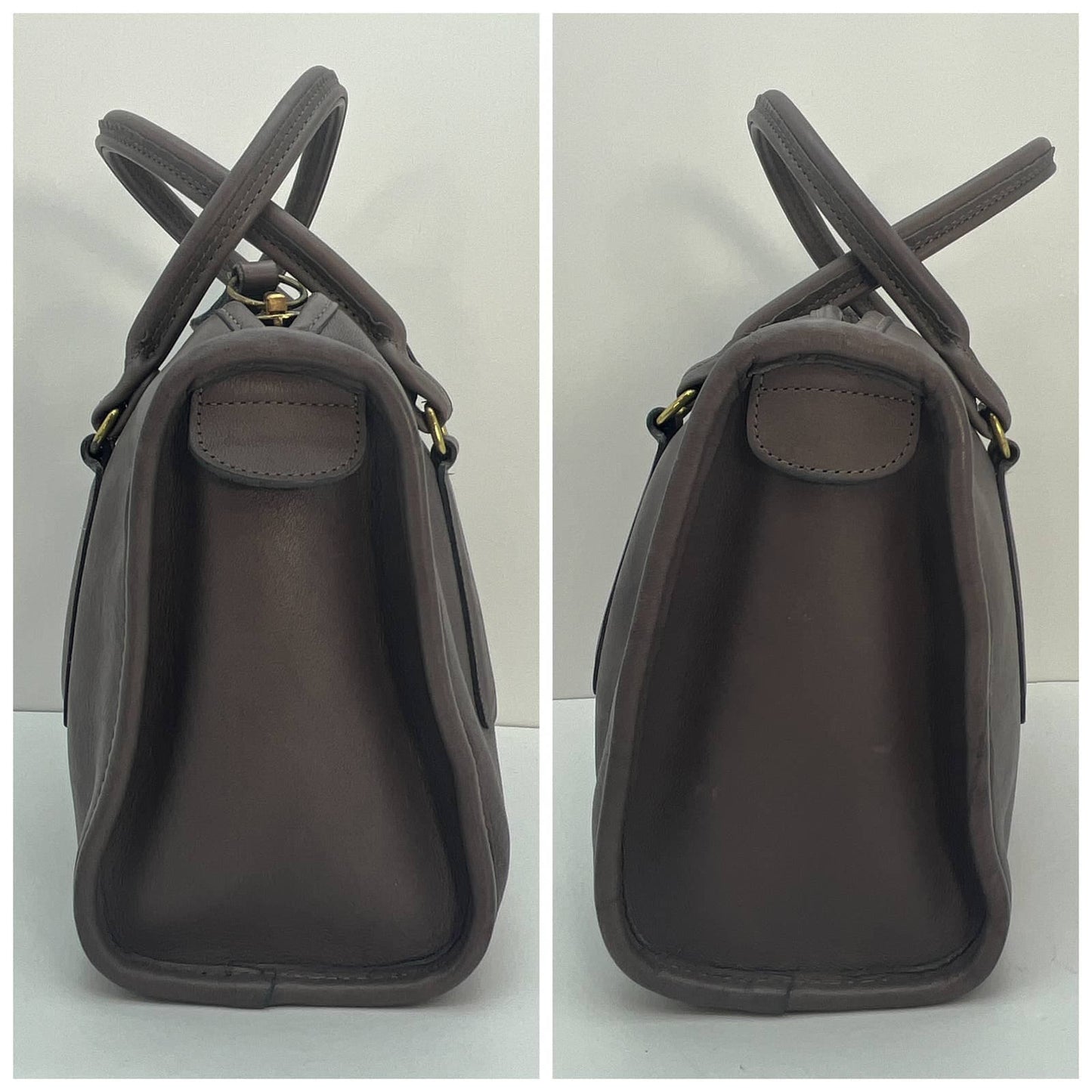 Vintage Coach NYC Madison Satchel 9725 Gray 1980's