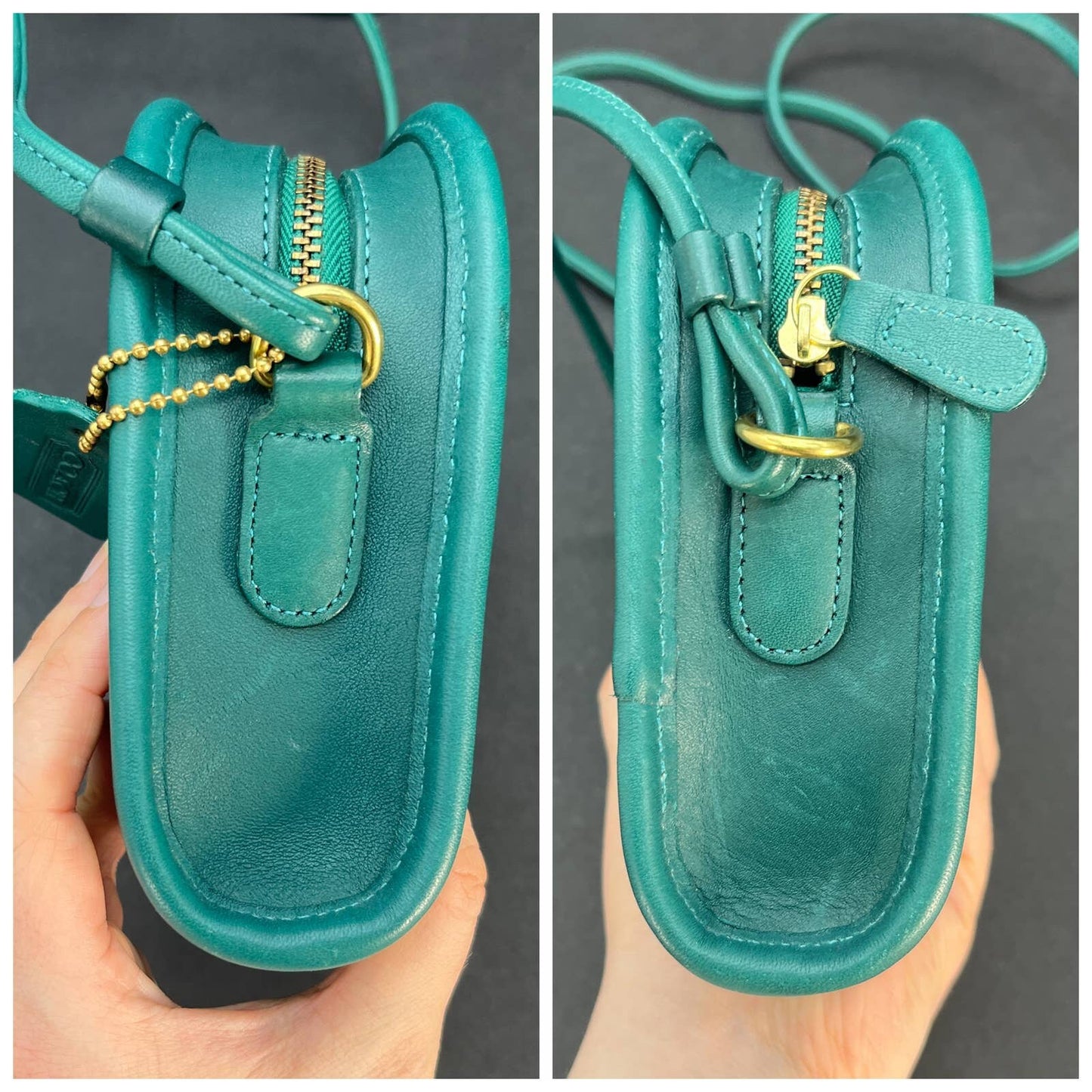 Vintage Coach Abbie Zip 9017 USA 1998 Jade