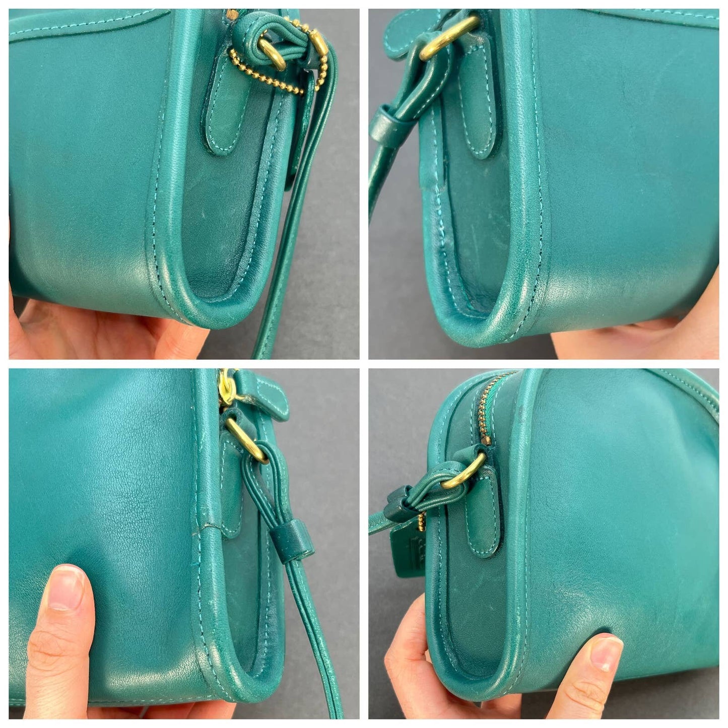 Vintage Coach Abbie Zip 9017 USA 1998 Jade