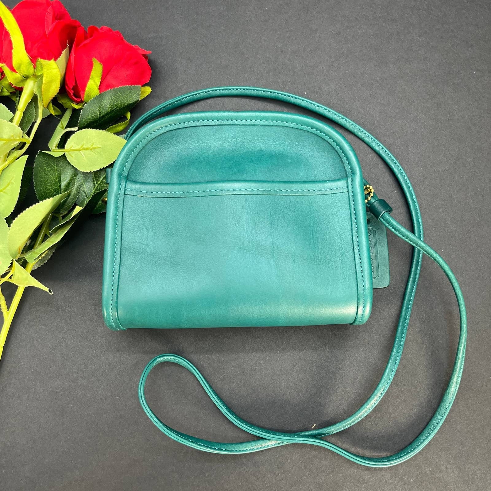 Vintage Coach Abbie Zip 9017 USA 1998 Jade – Cristina Moda