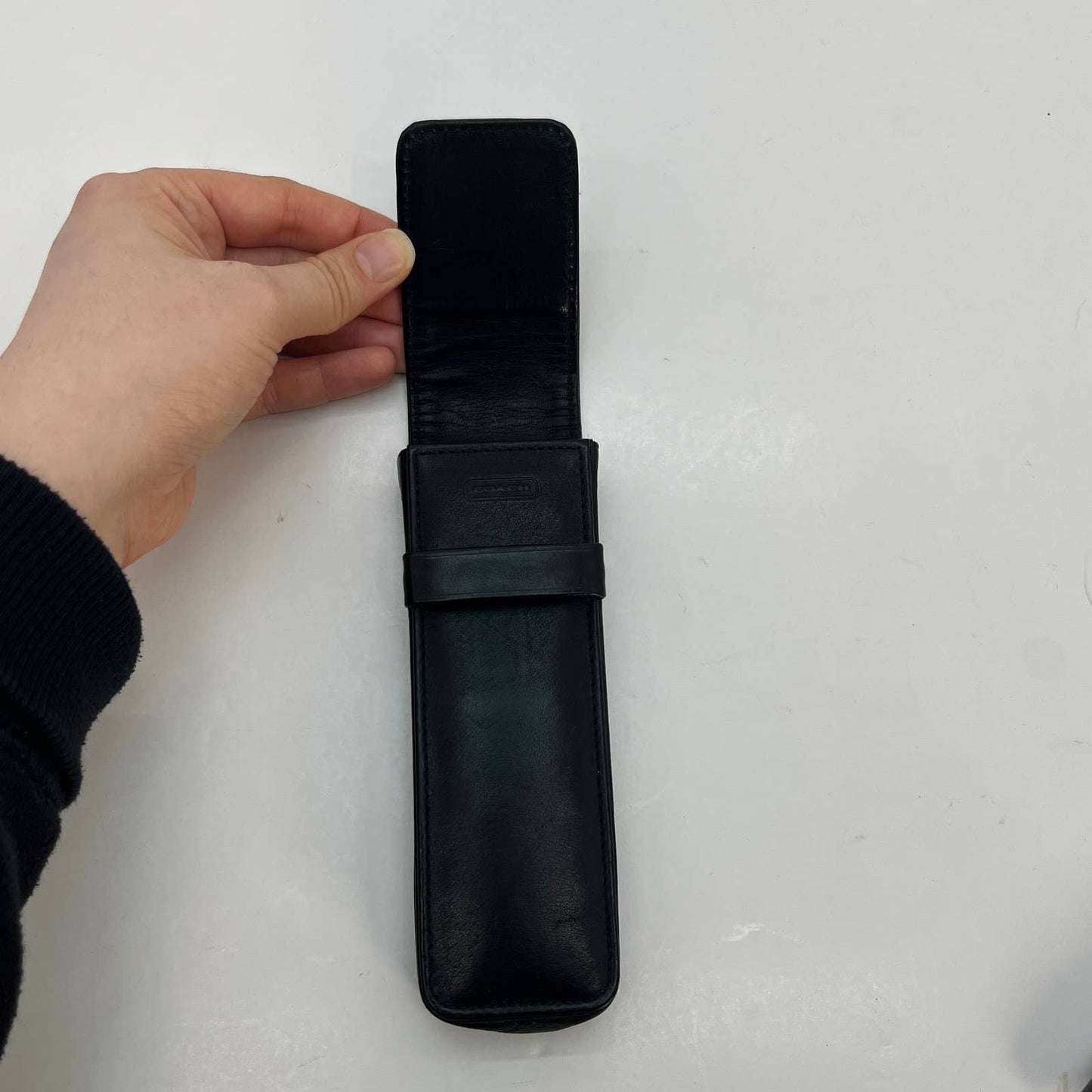 RARE Vintage Coach Pencil Case 4572 Black