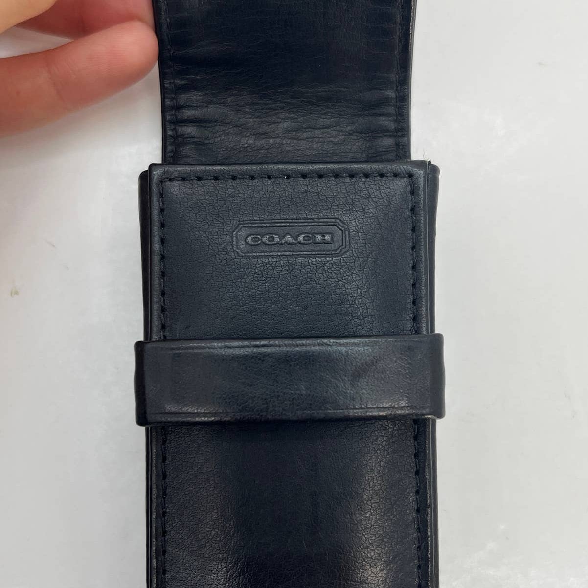 RARE Vintage Coach Pencil Case 4572 Black