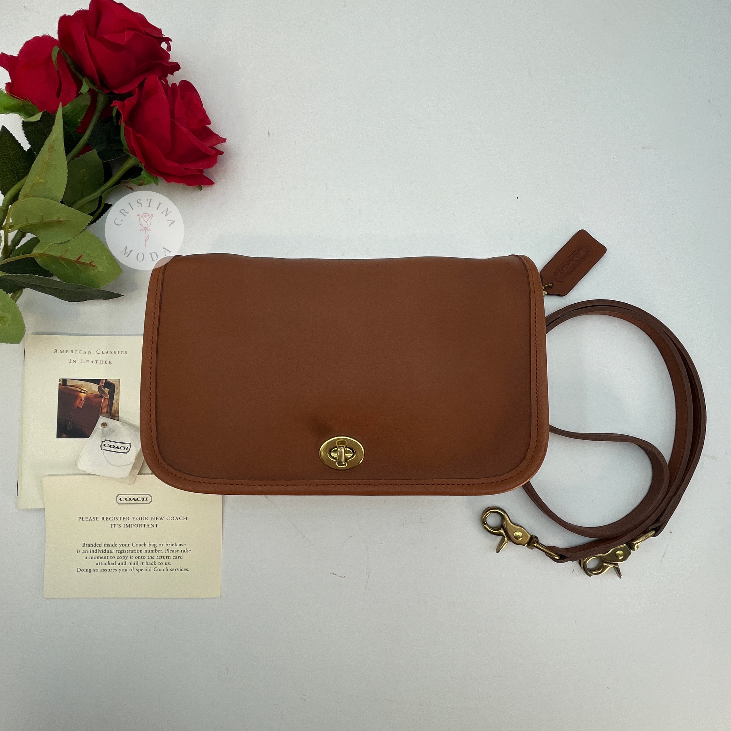 Tan coach purse on sale