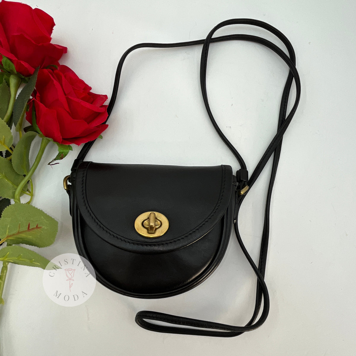 Vintage Coach Mini Watson Bag 6606 Black 2002 – Cristina Moda Vintage