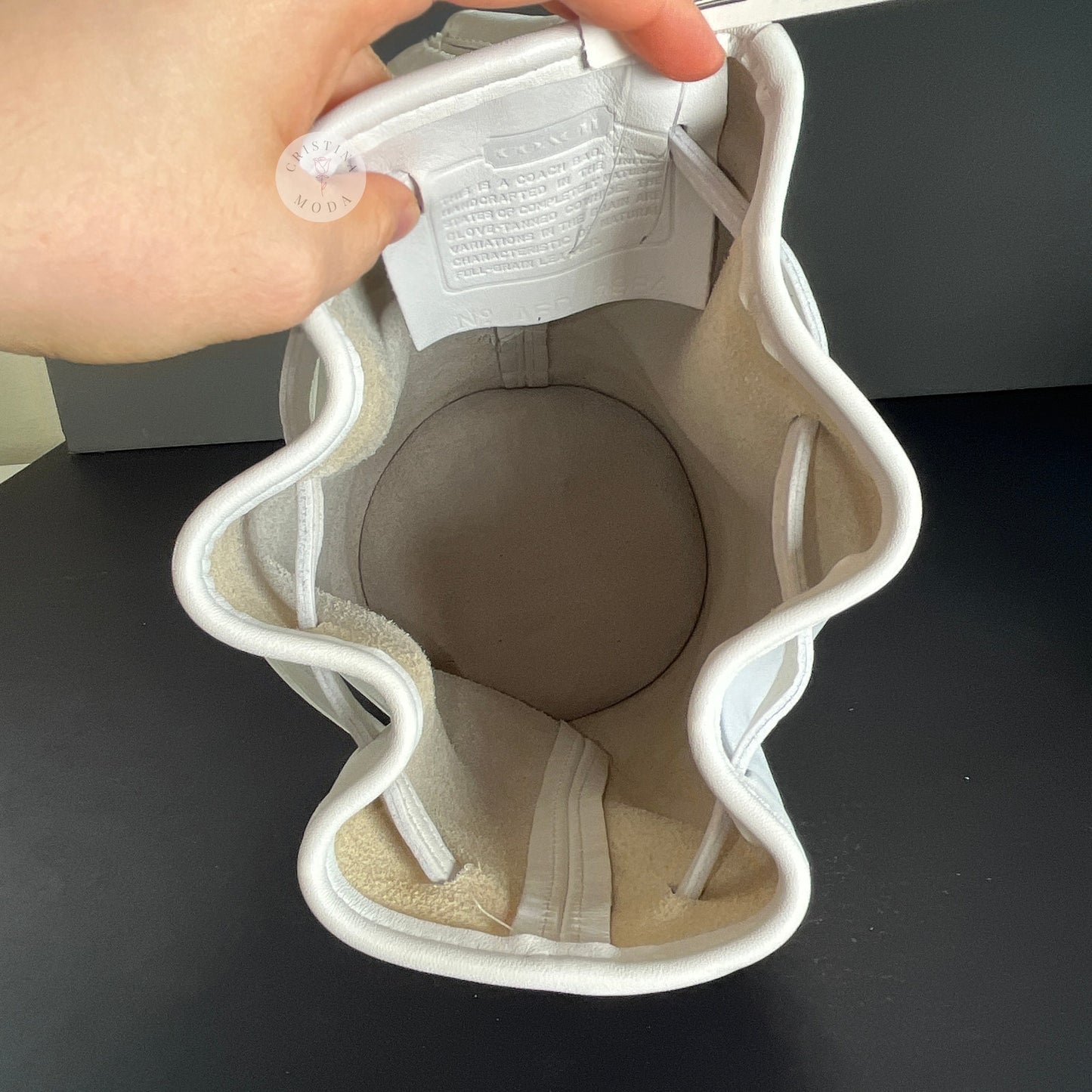 NEW Vintage Coach Bixby Sling Bag 9984 White 1996 USA