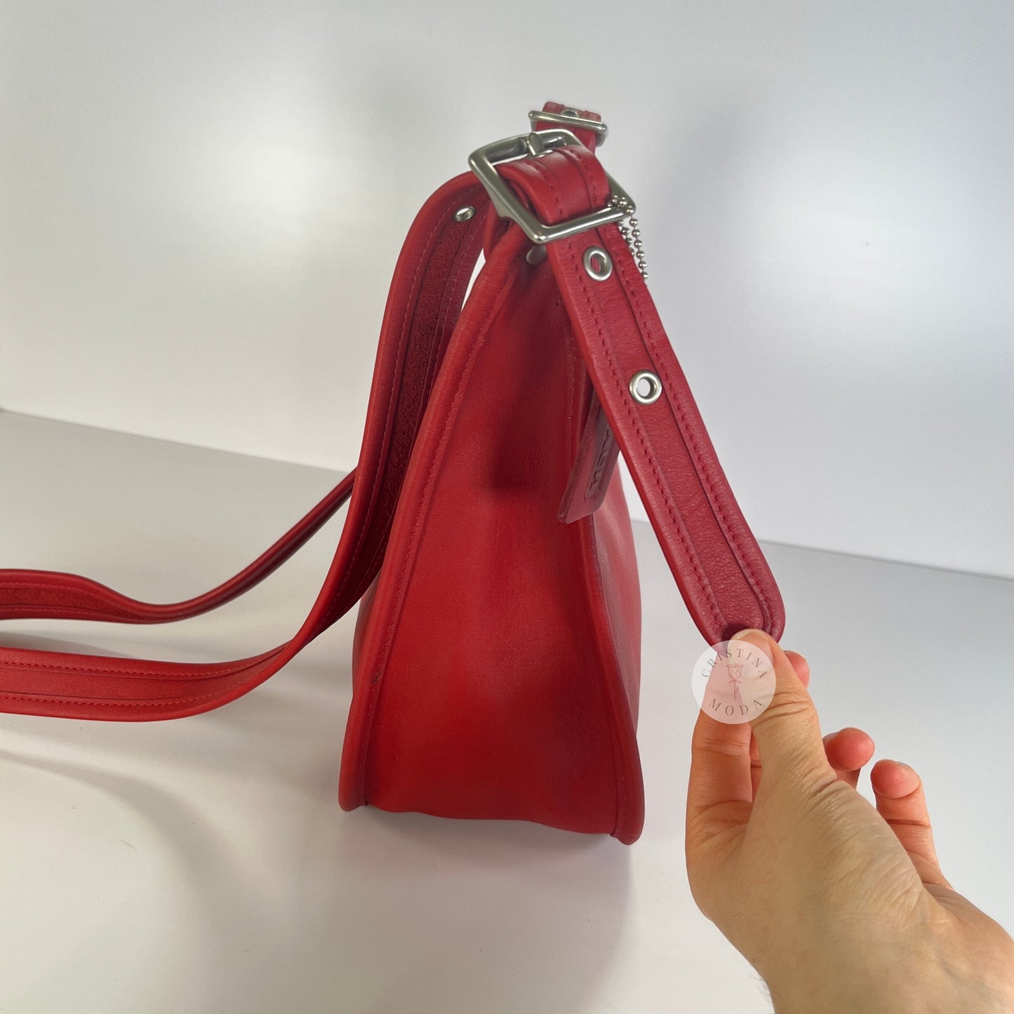 Vintage Coach Janice Legacy Bag 9950 Red 2006