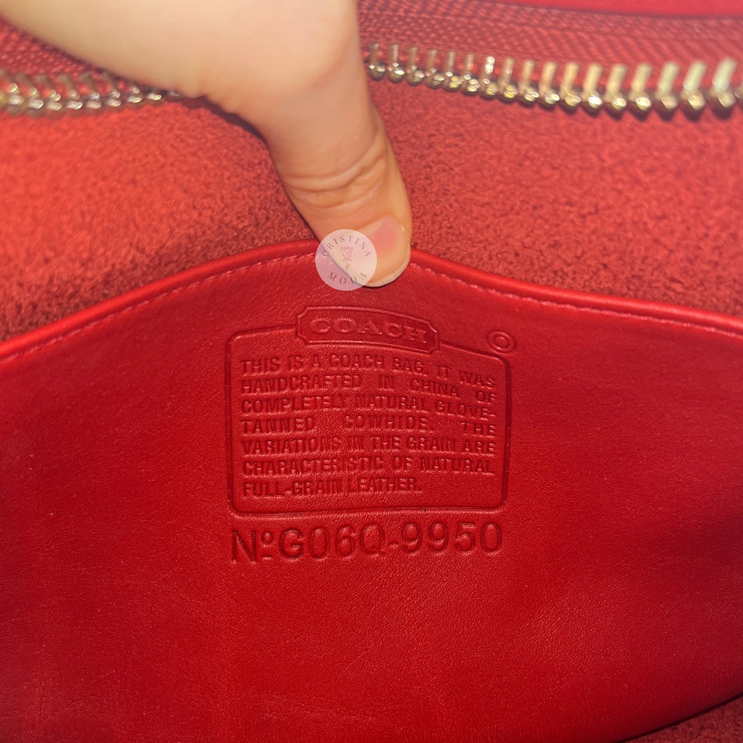 Vintage Coach Janice Legacy Bag 9950 Red 2006