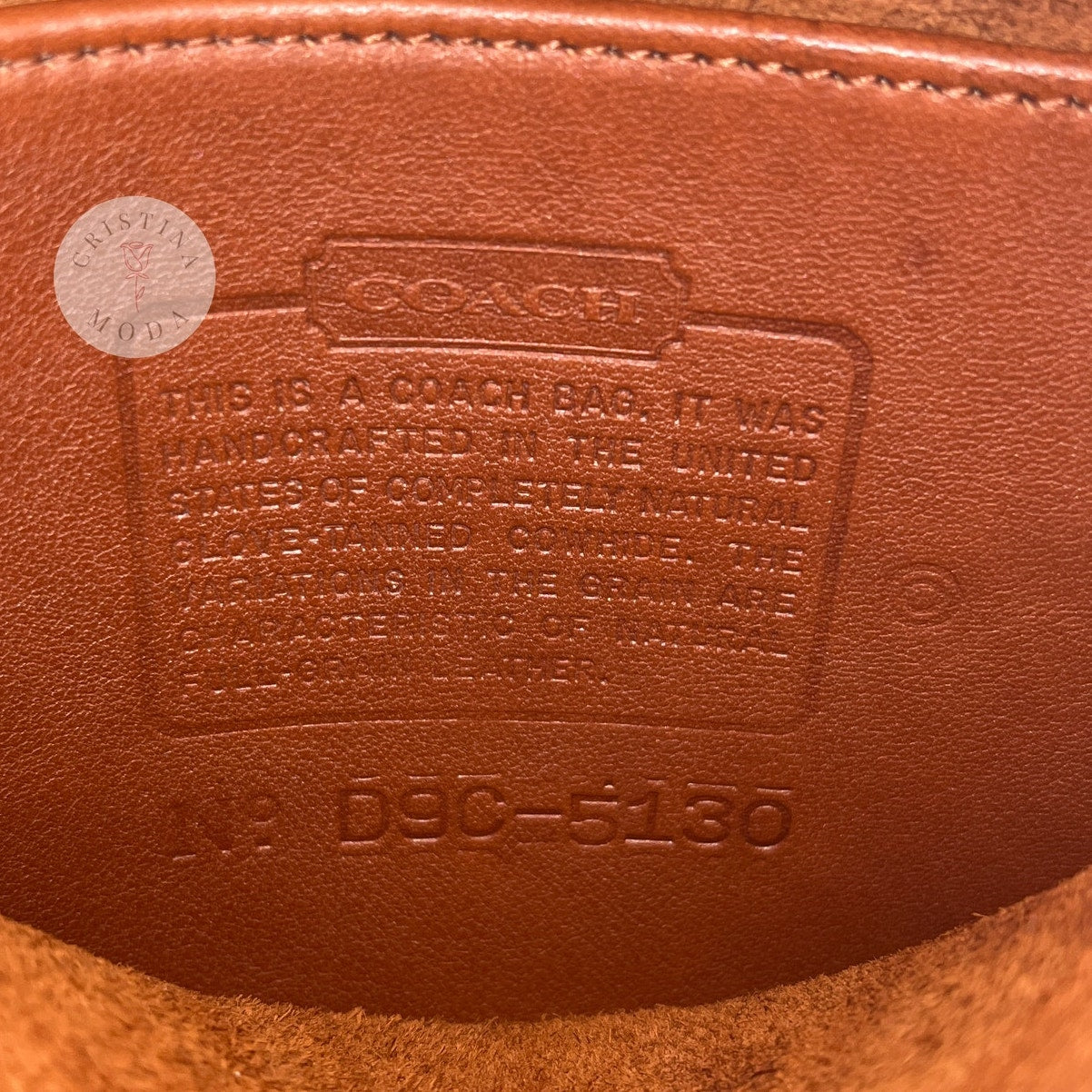 Vintage Coach Station Bag 5130 British Tan USA 1999