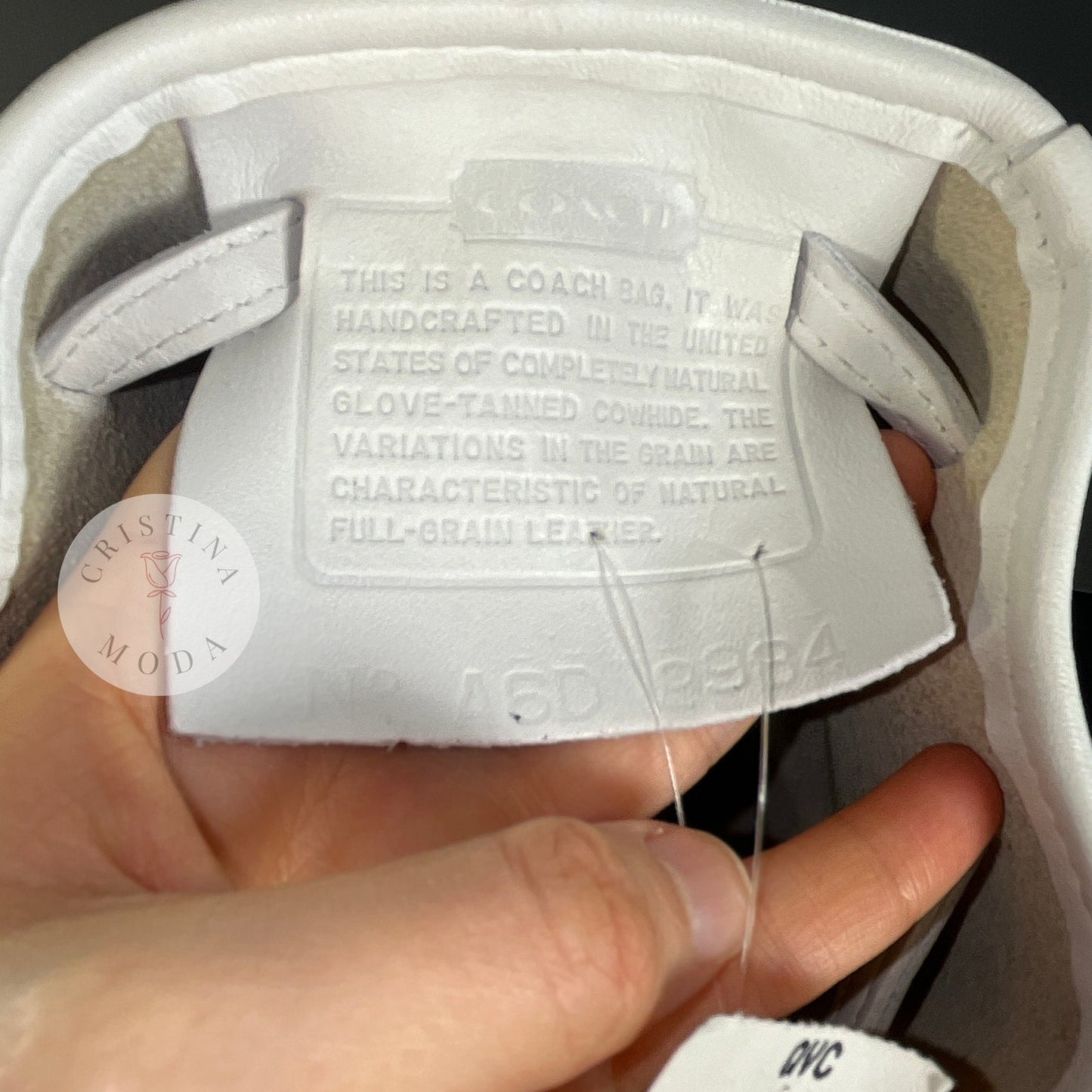 NEW Vintage Coach Bixby Sling Bag 9984 White 1996 USA