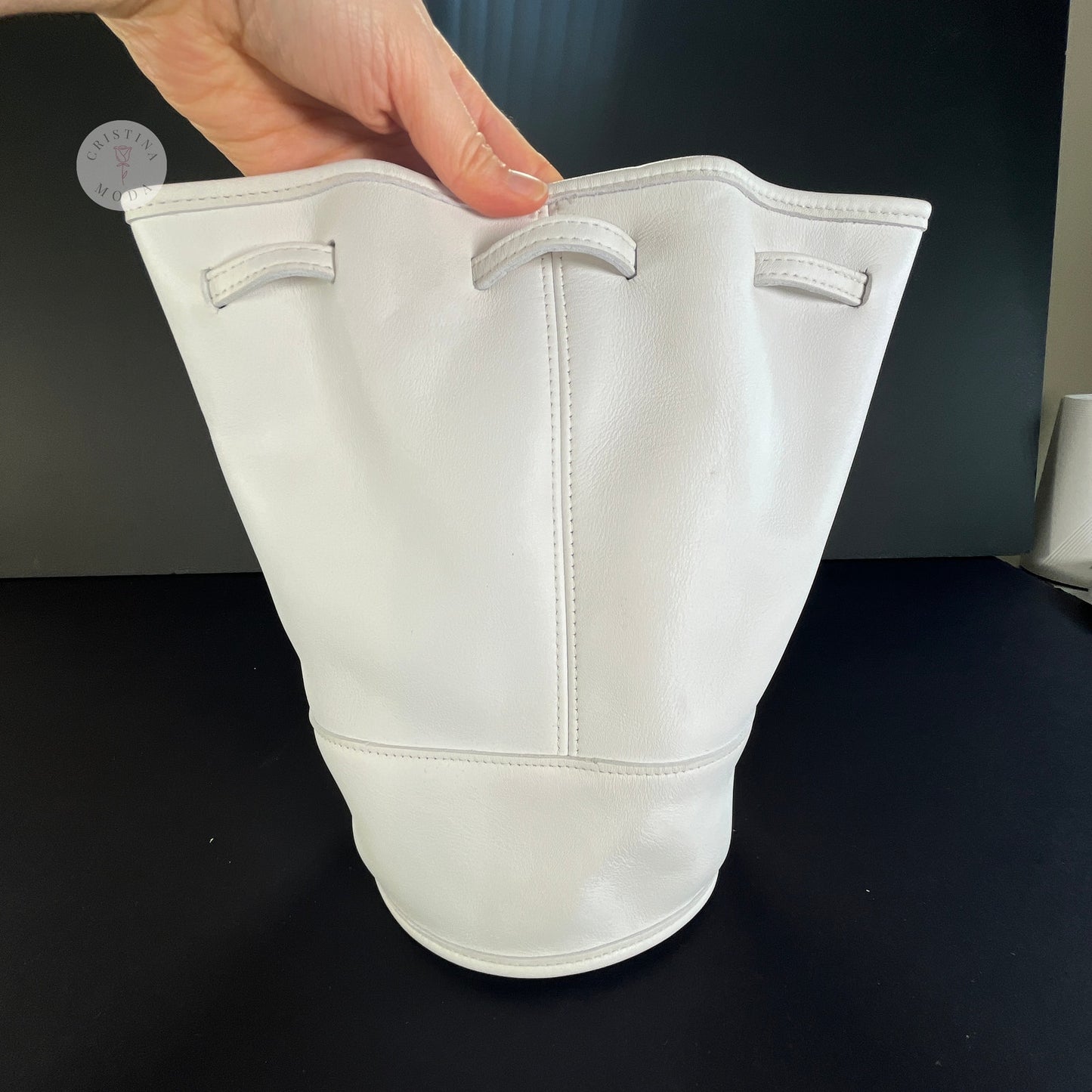 NEW Vintage Coach Bixby Sling Bag 9984 White 1996 USA