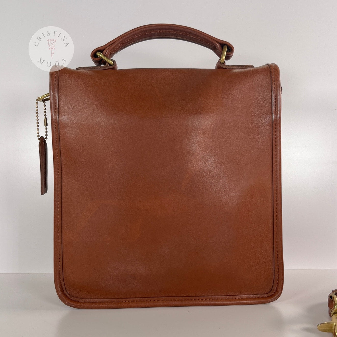 Vintage Coach Station Bag 5130 British Tan USA 1999