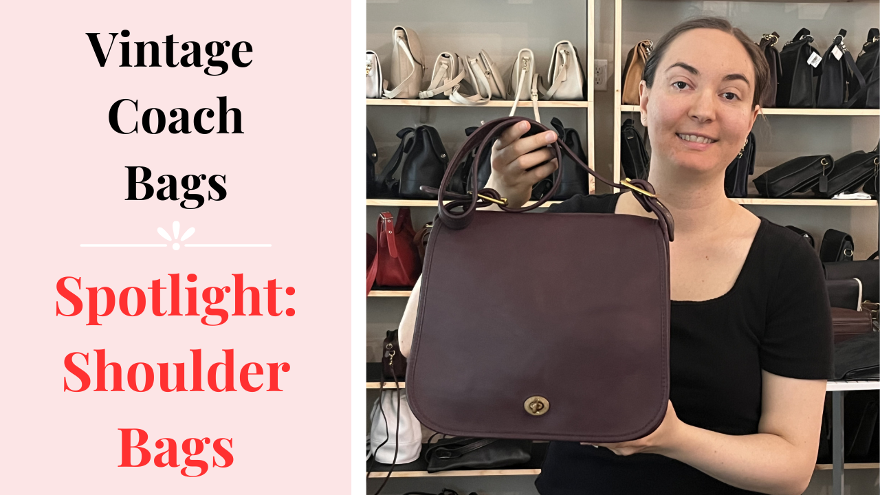 Load video: Spotlight: Vintage Coach Shoulder Bags