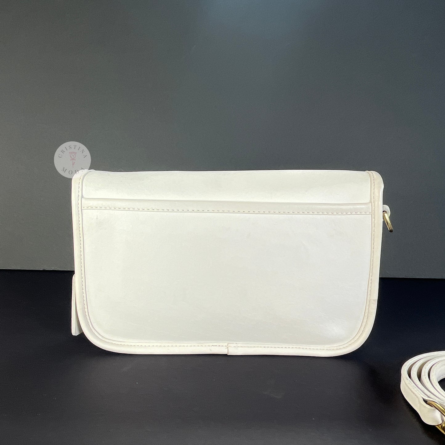 Vintage Coach Pocket Purse 9755 White USA 1995