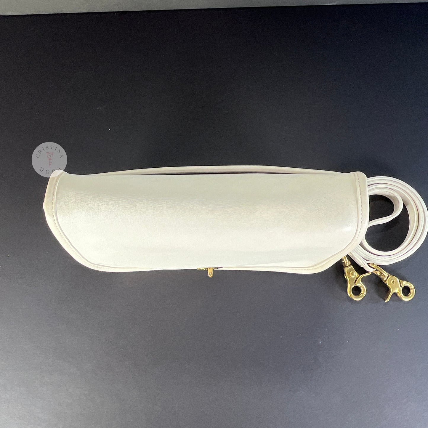 Vintage Coach Pocket Purse 9755 White USA 1995