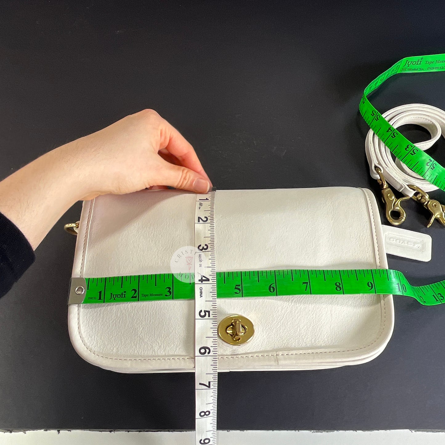 Vintage Coach Pocket Purse 9755 White USA 1995