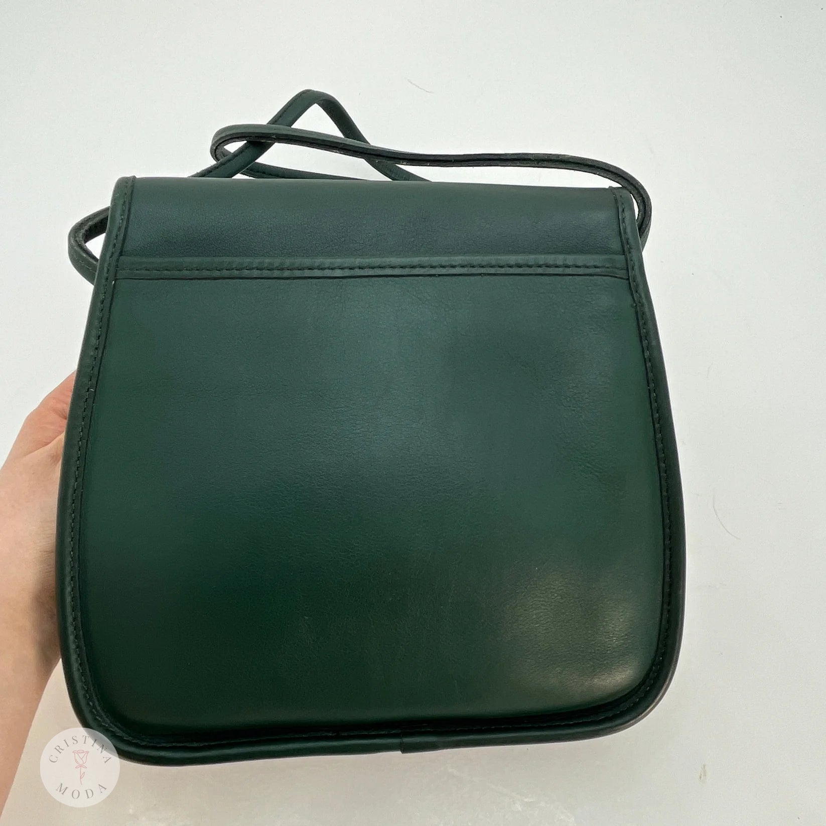 Vintage Coach Lindsay Bag 9888 Bottle Green USA – Cristina Moda