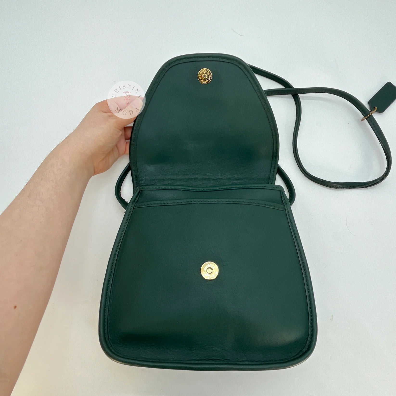 バッグ 2202 Vintage Coach Vanity Handbag Green Coach Lime Leather Handbag – OMNIA