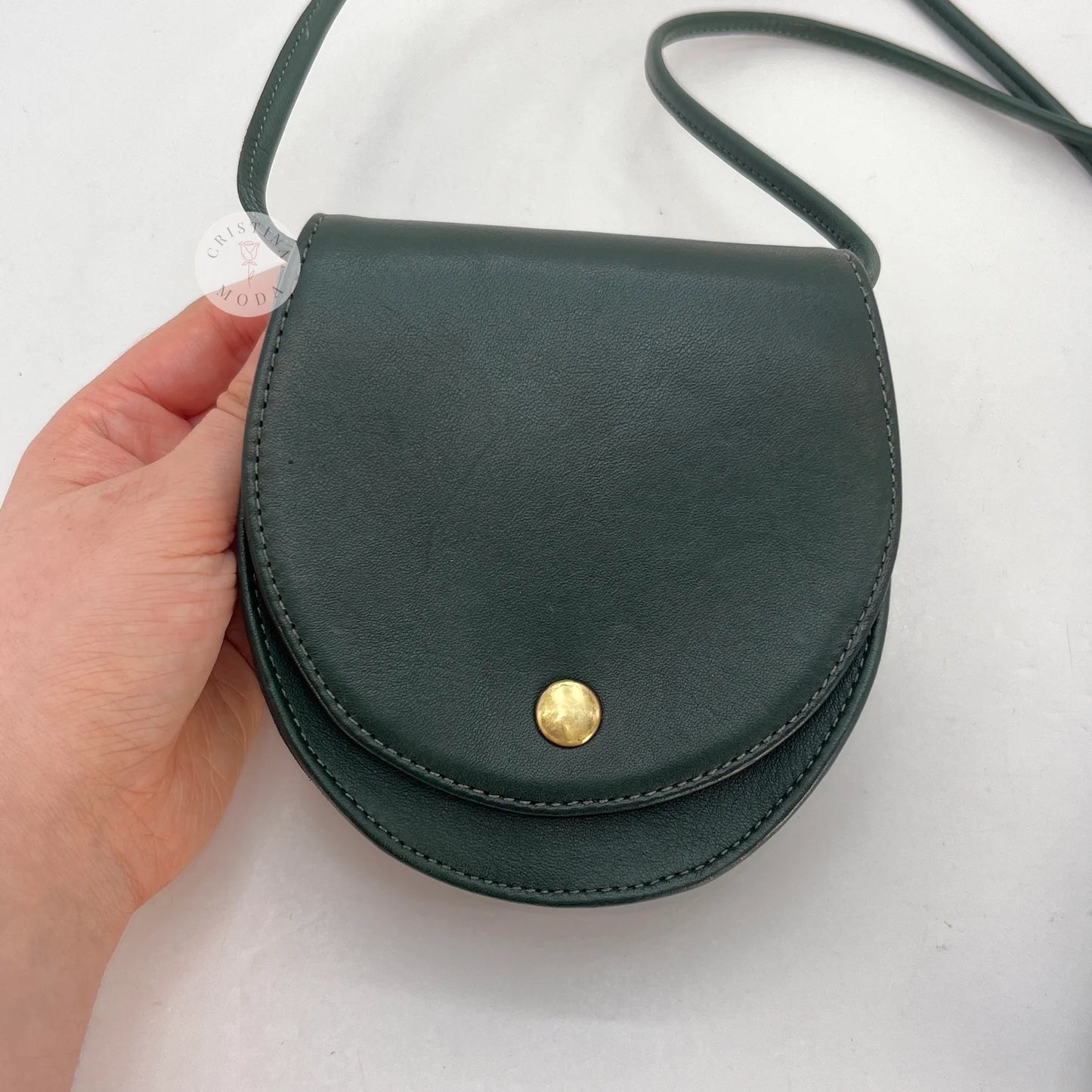 Vintage Coach Horseshoe Belt Bag 4857 Bottle Green