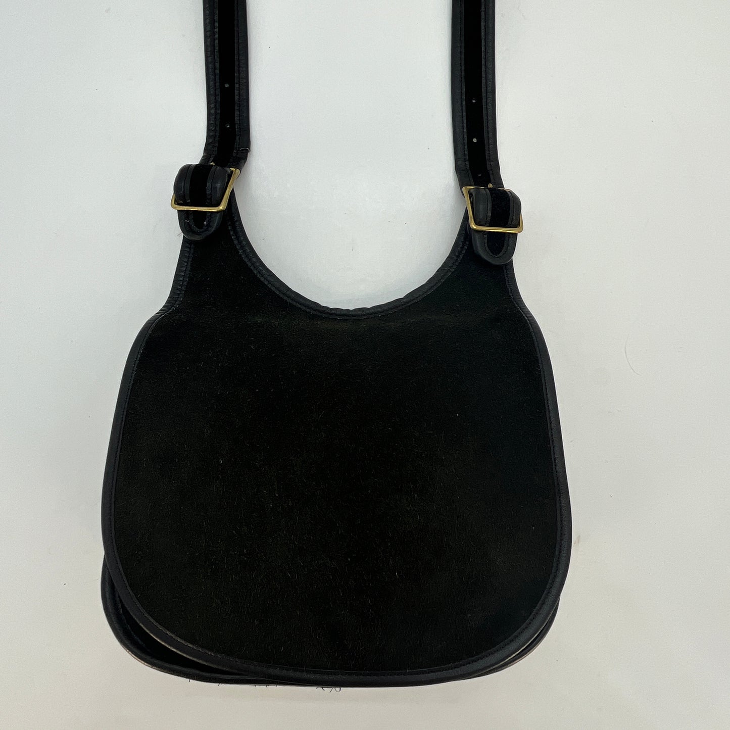 Vintage Coach Pre-creed Saddle Bag Small Ruff Out 9208 Black 1970s