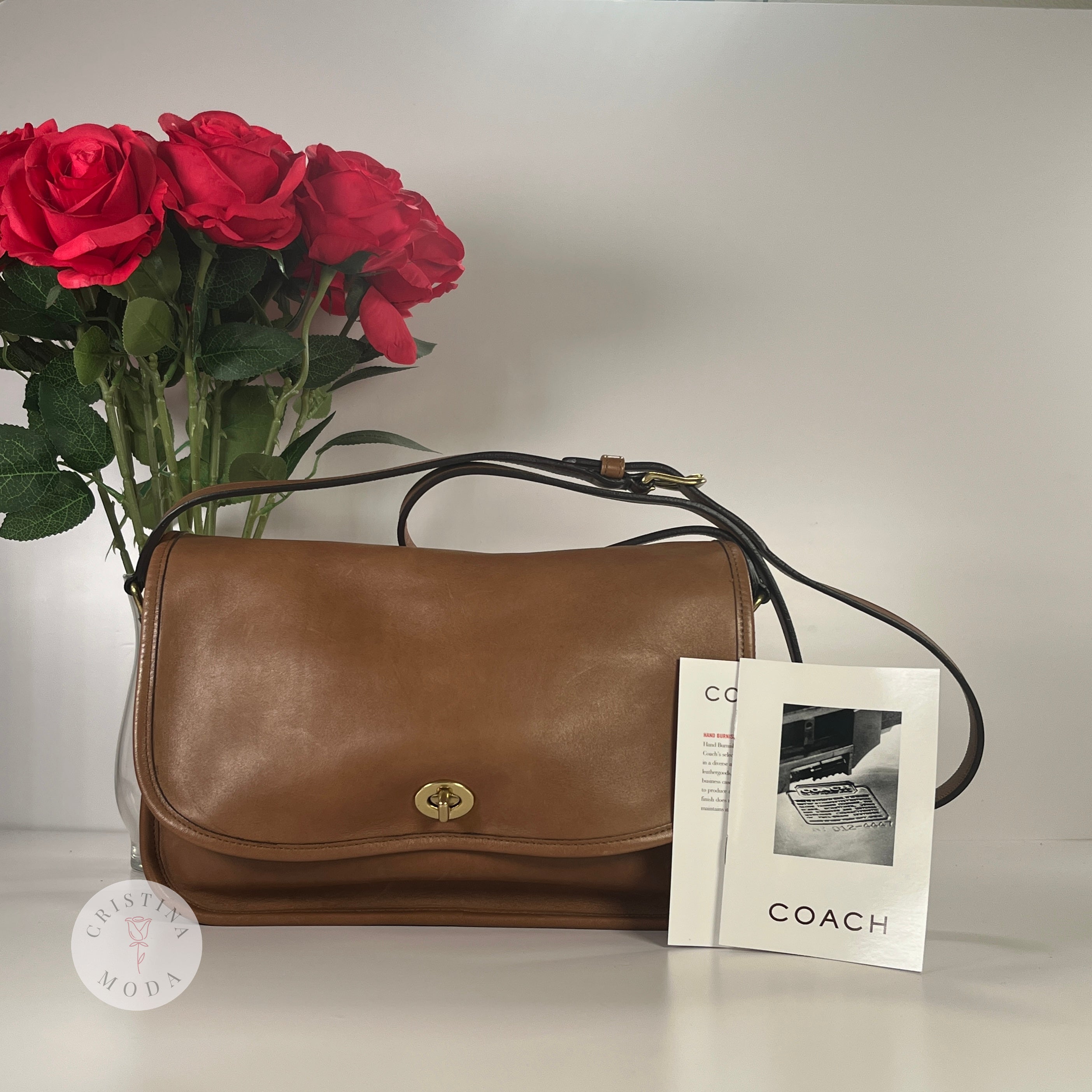 Vintage Coach City Bag 9790 Hand Burnished Leather 2003 – Cristina