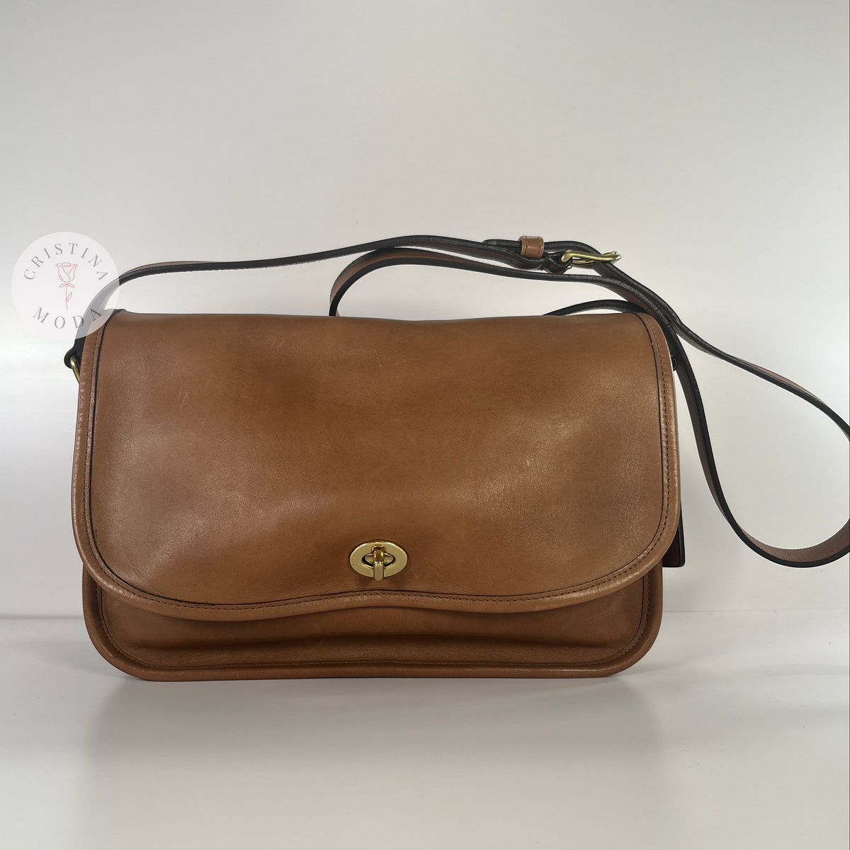Vintage Coach City Bag 9790 Hand Burnished Leather 2003