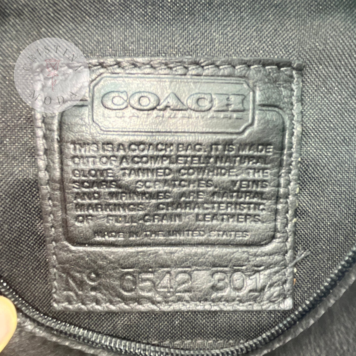 Vintage Coach Canteen Waist Pouch Fanny Pack 0515 Black USA 1990's