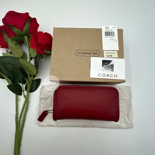 NEW Vintage Coach Chubby Case 6925 Red