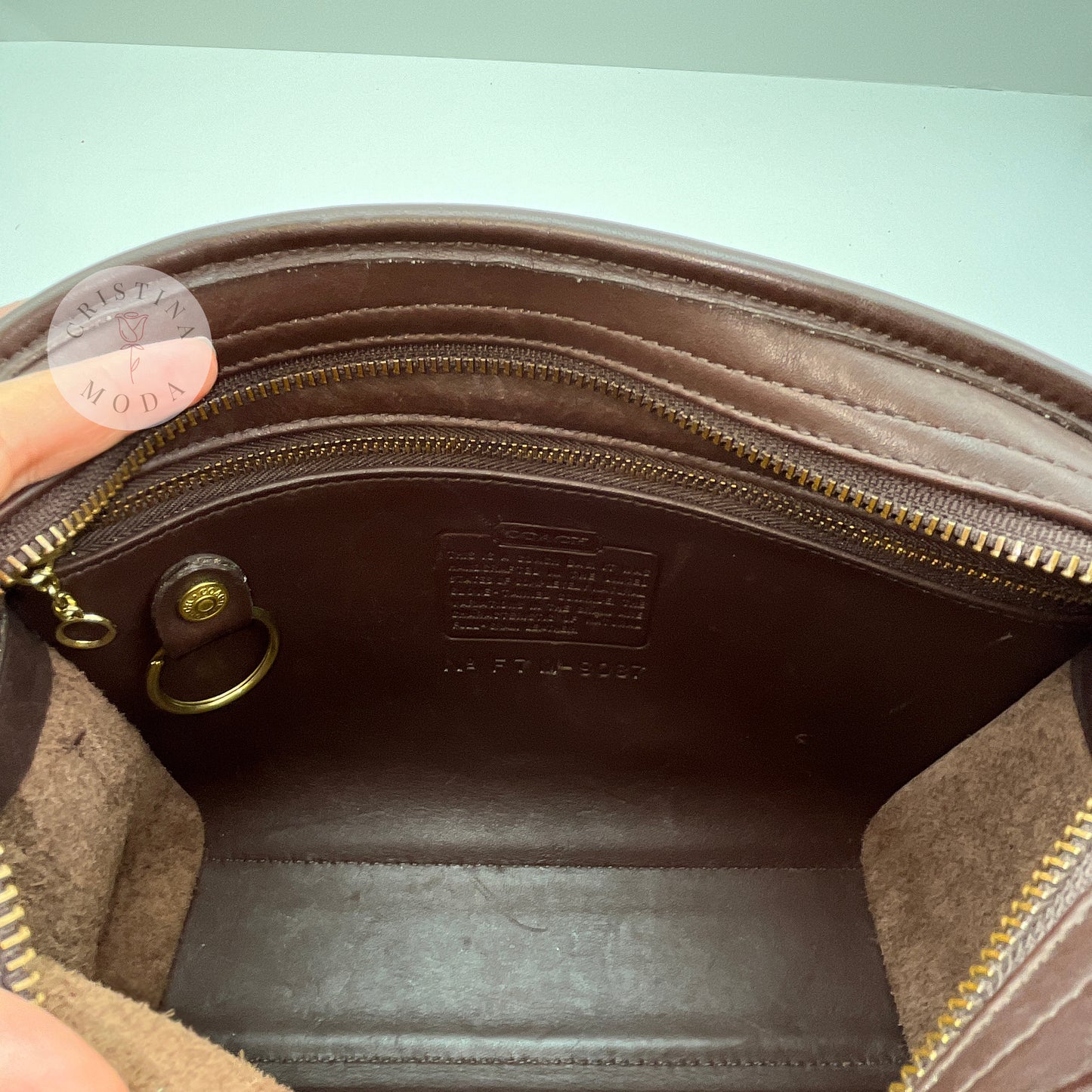 Vintage Coach Metropolis Zip Bag 9087 Mahogany USA 1997