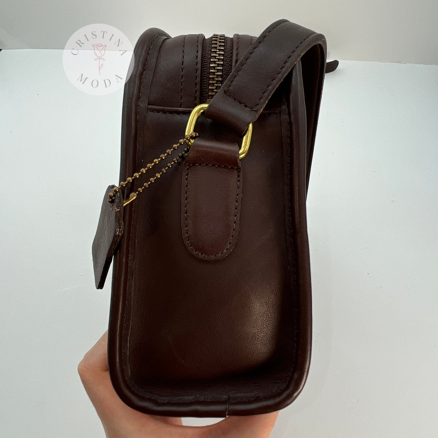 Vintage Coach Metropolis Zip Bag 9087 Mahogany USA 1997