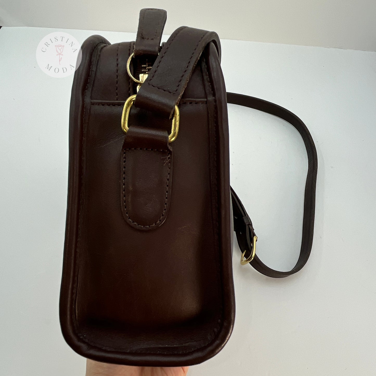 Vintage Coach Metropolis Zip Bag 9087 Mahogany USA 1997
