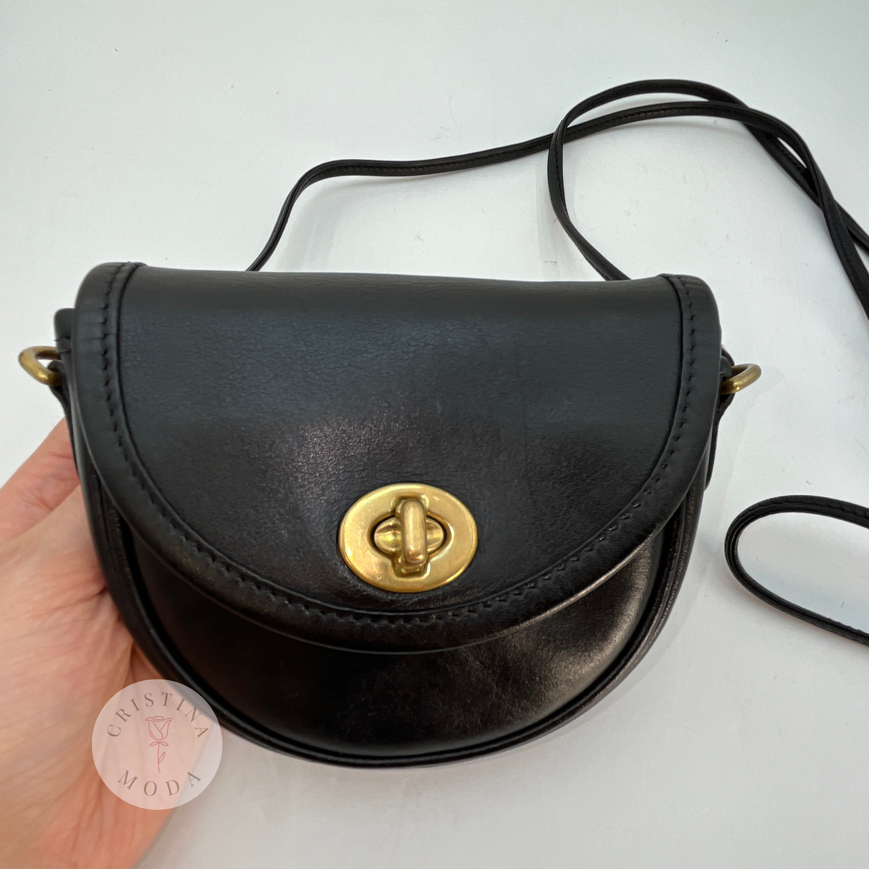 Vintage Coach Mini Watson Bag 6606 Black 2002 – Cristina