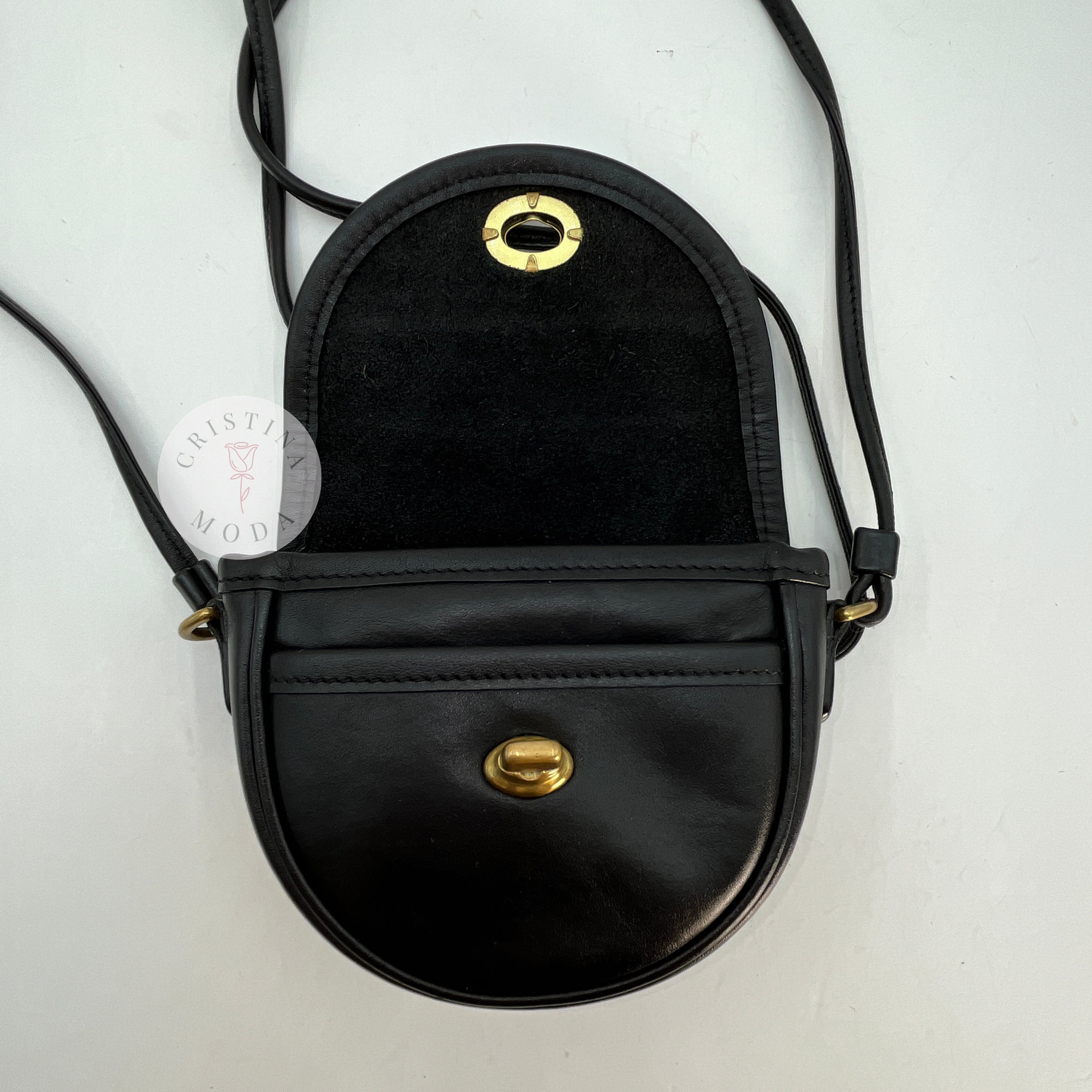Vintage Coach Leather Mini Convertible Belt Bag Crossbody