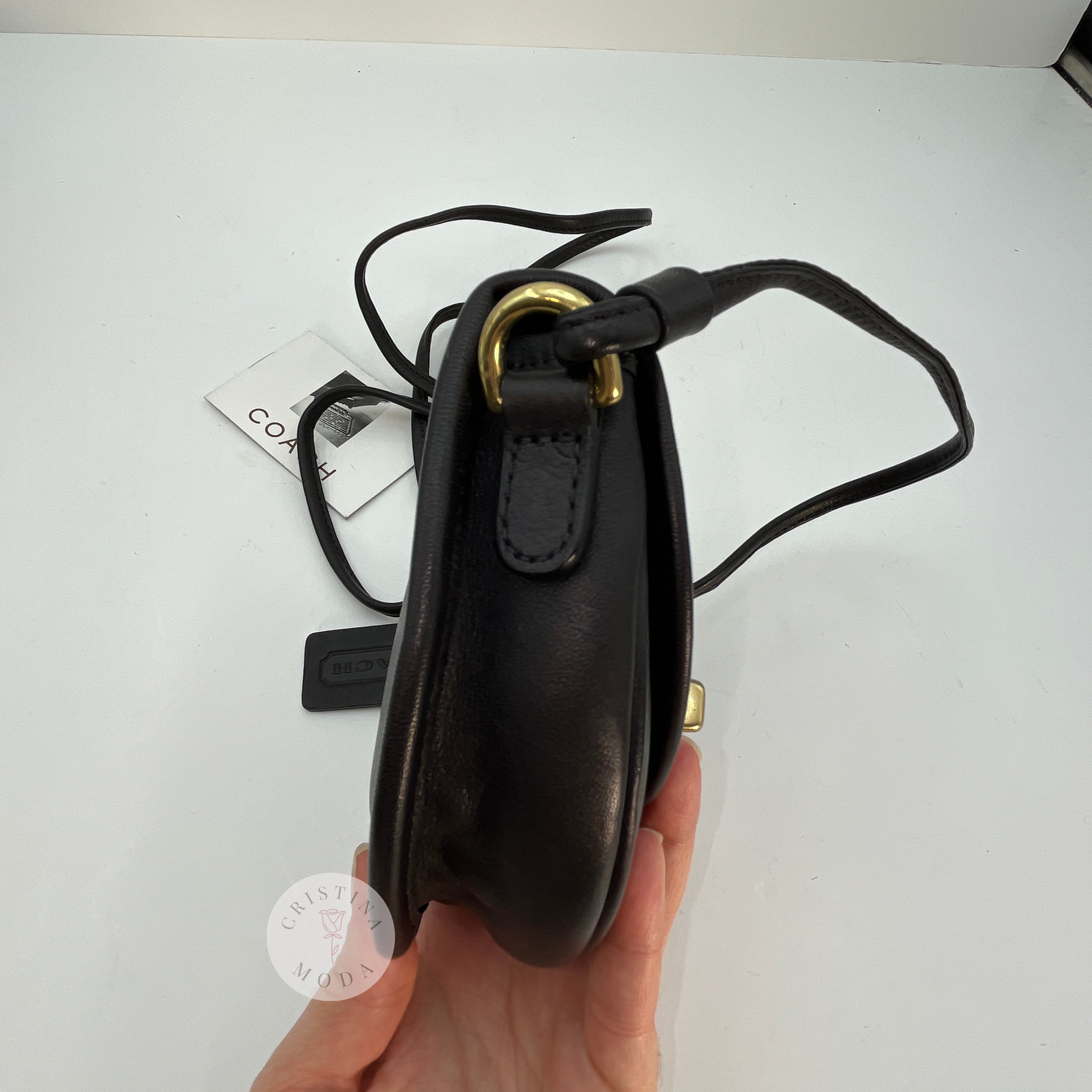 Vintage Coach Mini Watson Bag 6606 Black 2002 – Cristina Moda Vintage