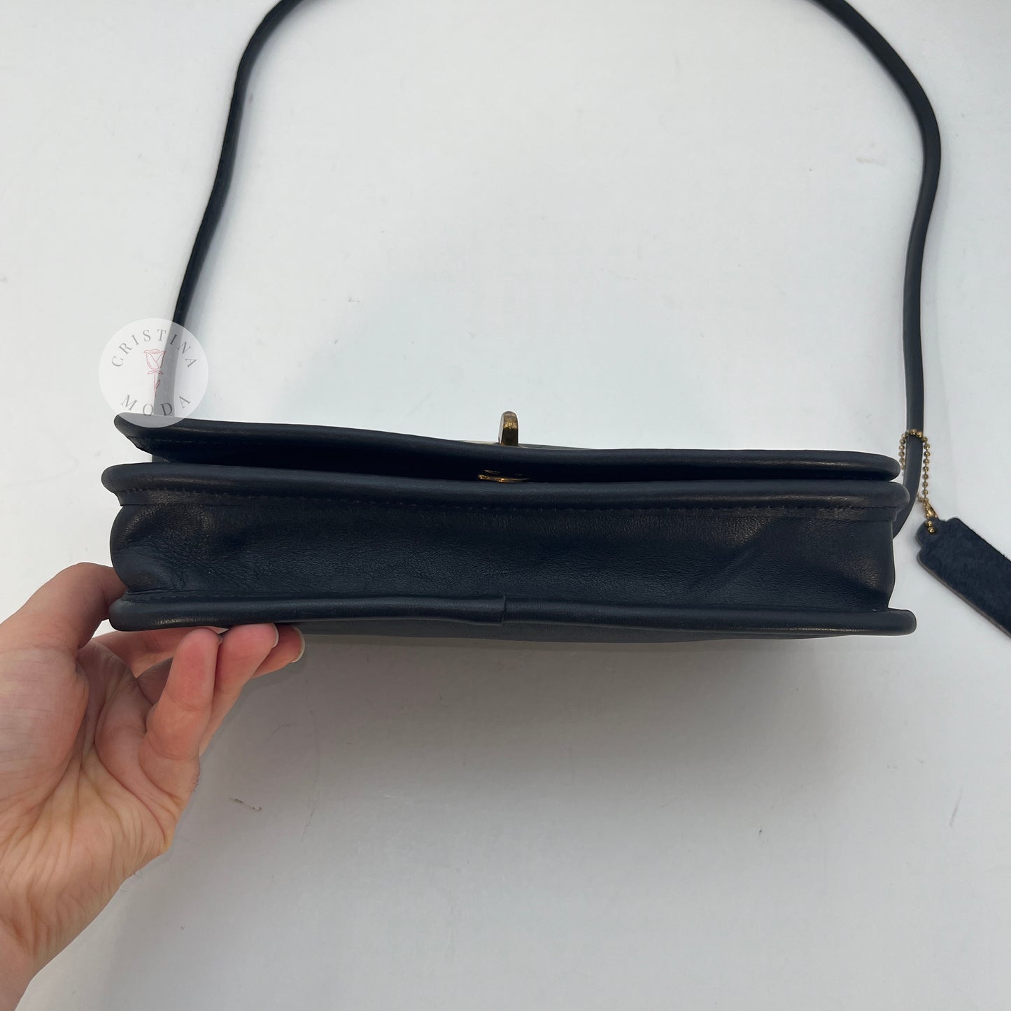 Vintage Coach Dinky Bag 9375 NYC Navy 1980s