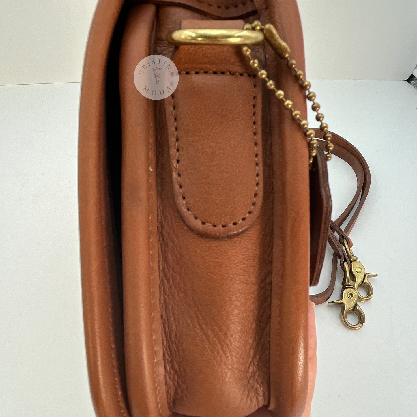 LIKE NEW Vintage Coach Pocket Purse 9755 British Tan